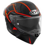 Capacete Kyt R2r Concept - Preto Fosco Vermelho