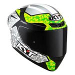 Capacete Kyt Tt Course Arbolino Replica - Prata verde