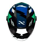 Capacete Norisk Orion (Aberto) Denver - Azul Verde