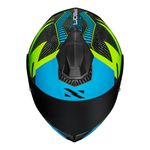 Capacete Norisk Carbon R Team - Amarelo Azul