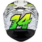 Capacete Kyt Tt Course Arbolino Replica - Prata verde