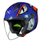 Capacete Norisk Neo (Aberto) Hyena - Azul laranja