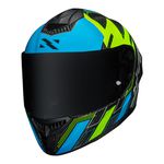 Capacete Norisk Carbon R Team - Amarelo Azul
