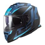 Capacete LS2 FF800 Storm Racer - Preto Fosco Azul