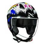 Capacete Norisk Orion (Aberto) Shine - Branco Laranja