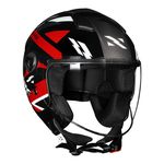 Capacete Norisk Orion (Aberto) Denver - Preto Vermelho