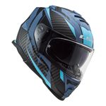 Capacete LS2 FF800 Storm Racer - Preto Fosco Azul