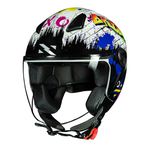 Capacete Norisk Orion (Aberto) Shine - Branco Laranja