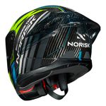 Capacete Norisk Carbon R Team - Amarelo Azul