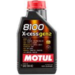 Óleo Sintético Motul 8100 X-cess Gen2 5w-40 - 1 Litro