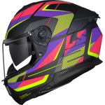 Capacete Ls2 Ff808 Stream Ii Road - Preto Fosco/rosa