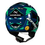 Capacete Norisk Orion (Aberto) Denver - Azul Verde