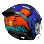 Capacete Norisk Neo (Aberto) Hyena - Azul laranja
