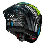 Capacete Norisk Carbon R Team - Amarelo Azul