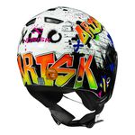 Capacete Norisk Orion (Aberto) Shine - Branco Laranja