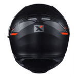Capacete Asx Eagle SV Solid - Preto Fosco Grafite Vermelho