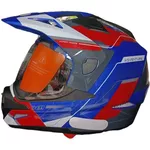 Capacete X11 Crossover Adv - Azul/Vermelho/Branco