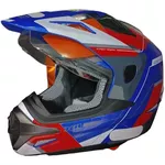 Capacete X11 Crossover Adv - Azul/Vermelho/Branco