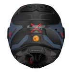 Capacete LS2 FF901 Advant X Oblivion - Preto Fosco/Azul/Laranja