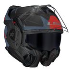 Capacete LS2 FF901 Advant X Oblivion - Preto Fosco/Azul/Laranja