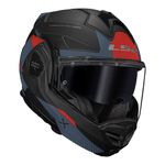 Capacete LS2 FF901 Advant X Oblivion - Preto Fosco/Azul/Laranja