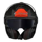 Capacete LS2 FF901 Advant X Oblivion - Preto Fosco Titanium Laranja