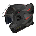 Capacete LS2 FF901 Advant X Oblivion - Preto Fosco Titanium Laranja