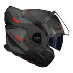 Capacete LS2 FF901 Advant X Oblivion - Preto Fosco Titanium Laranja
