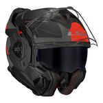 Capacete LS2 FF901 Advant X Oblivion - Preto Fosco Titanium Laranja