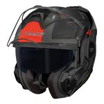 Capacete LS2 FF901 Advant X Oblivion - Preto Fosco Titanium Laranja