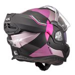 Capacete Ls2 Ff901 Advant X Ultra - Cinza Fosco/roxo