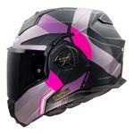 Capacete Ls2 Ff901 Advant X Ultra - Cinza Fosco/roxo