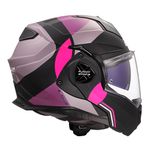 Capacete Ls2 Ff901 Advant X Ultra - Cinza Fosco/roxo