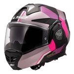 Capacete Ls2 Ff901 Advant X Ultra - Cinza Fosco/roxo