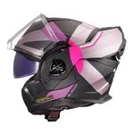 Capacete Ls2 Ff901 Advant X Ultra - Cinza Fosco/roxo