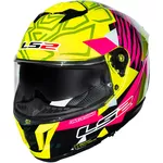 Capacete Ls2 Ff808 Stream Ii Aldeguer Replica - Amarelo/Rosa