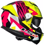 Capacete Ls2 Ff808 Stream Ii Aldeguer Replica - Amarelo/Rosa