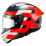 Capacete LS2 FF805 Thunder C Alliance - Vermelho Azul Branco