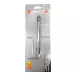 Antena Corta Pipa Articulada Spencer para Retrovisor - 7 Estágios - Prata 