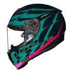 Capacete LS2 FF323 Arrow R Flames - Verde Rosa