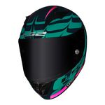 Capacete LS2 FF323 Arrow R Flames - Verde Rosa