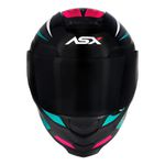 Capacete Asx Eagle Street - Preto/Tiffany/Rosa