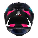 Capacete Asx Eagle Street - Preto/Tiffany/Rosa