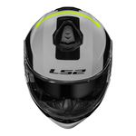 Capacete LS2 Articulado FF908 Strobe 2 Autox - Cinza Amarelo