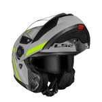 Capacete LS2 Articulado FF908 Strobe 2 Autox - Cinza Amarelo
