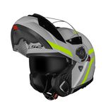 Capacete LS2 Articulado FF908 Strobe 2 Autox - Cinza Amarelo