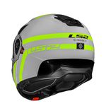 Capacete LS2 Articulado FF908 Strobe 2 Autox - Cinza Amarelo