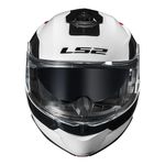 Capacete LS2 Articulado FF908 Strobe 2 Autox - Branco Vermelho
