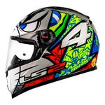 Capacete LS2 FF358 Alex Barros Replica - Prata