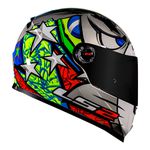 Capacete LS2 FF358 Alex Barros Replica - Prata